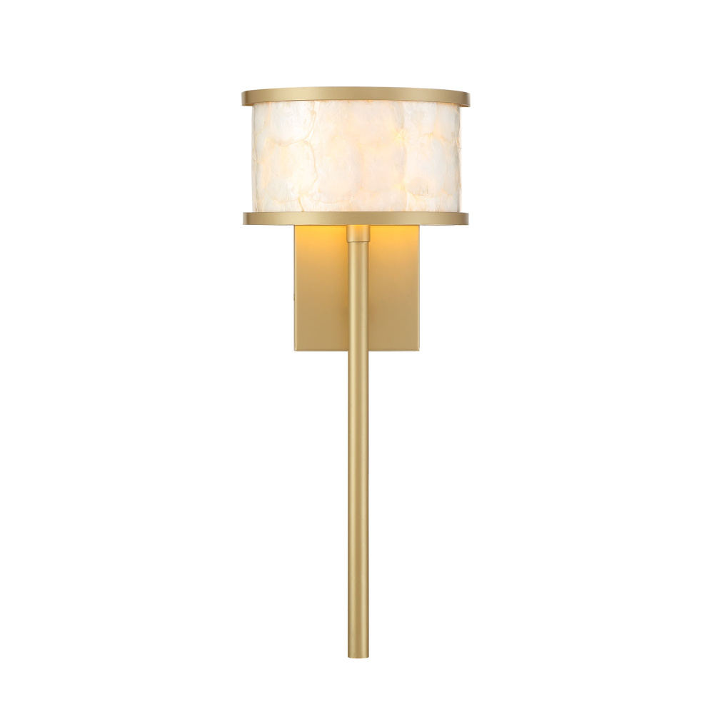 Mariquita 1-Light Wall Sconce in Spun Gold by Breegan Jane