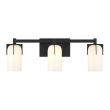 Savoy House 8-4128-3-BK - Caldwell 3-Light Bathroom Vanity Light in Matte Black