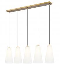 Z-Lite 3043P7-5L-MGLD - 5 Light Linear Chandelier