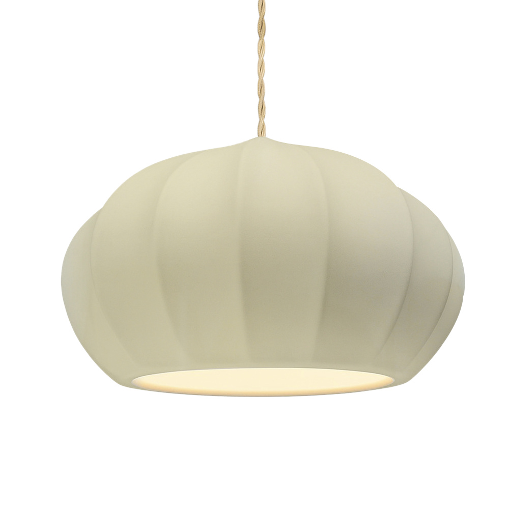 Oval Fluted 1-Light Pendant