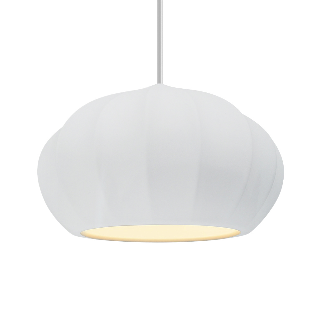 Oval Fluted 1-Light Pendant