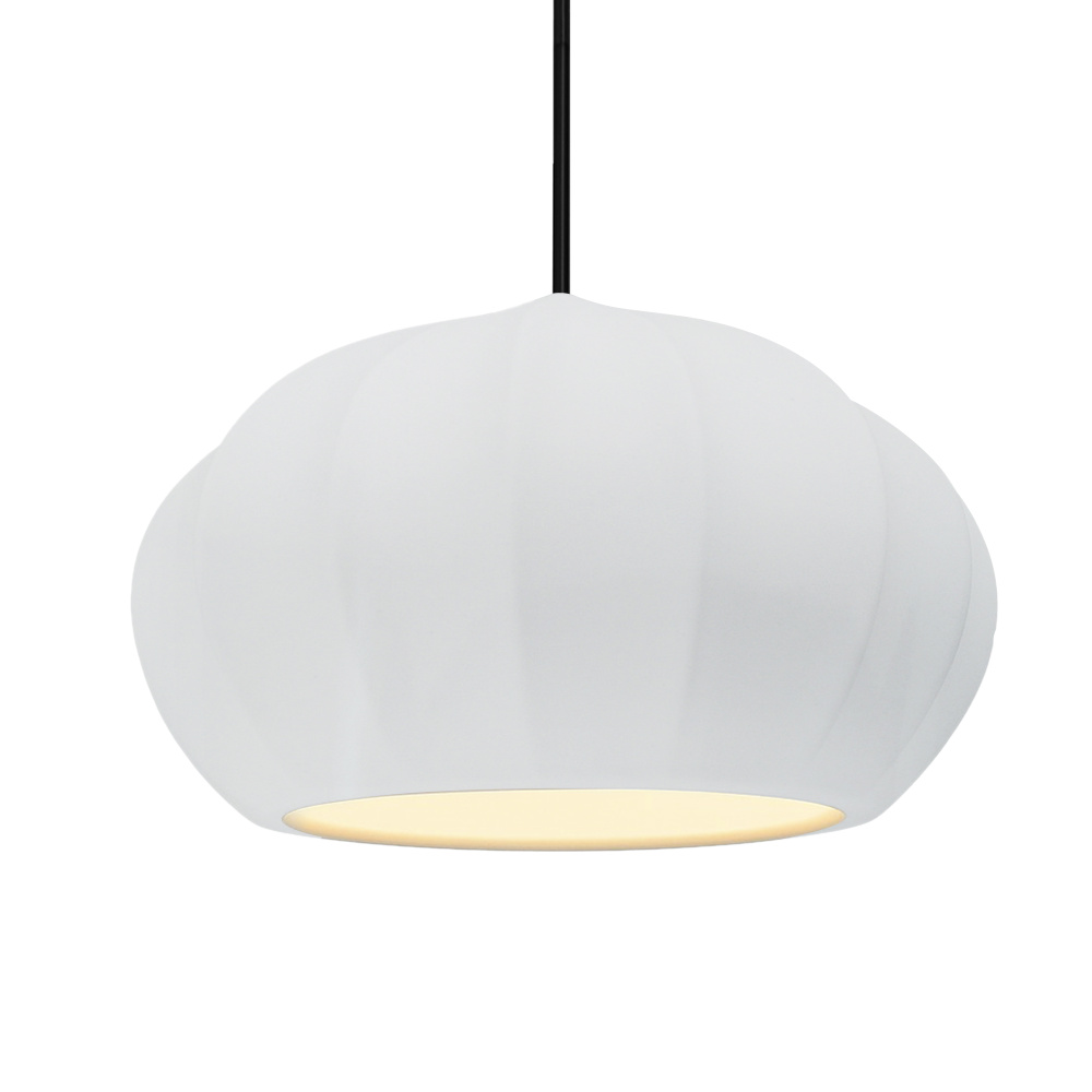 Oval Fluted 1-Light Pendant