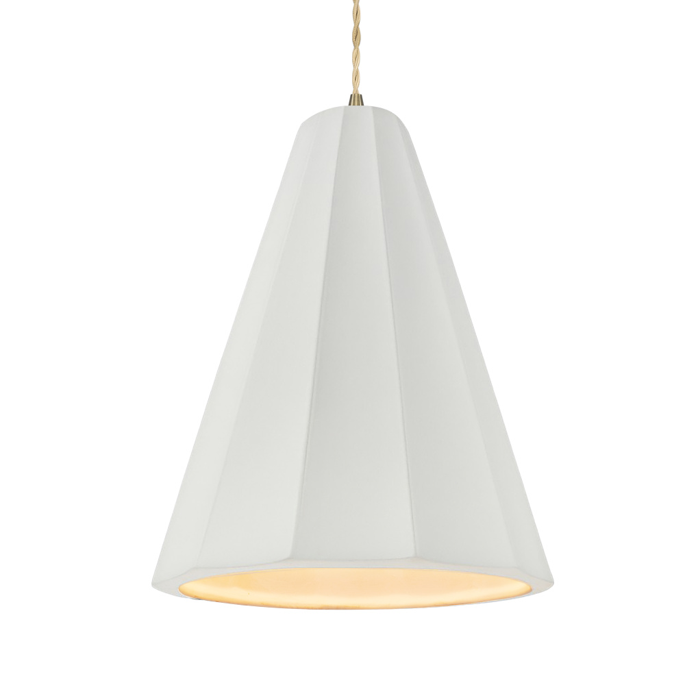 Tall Fluted 1-Light Pendant