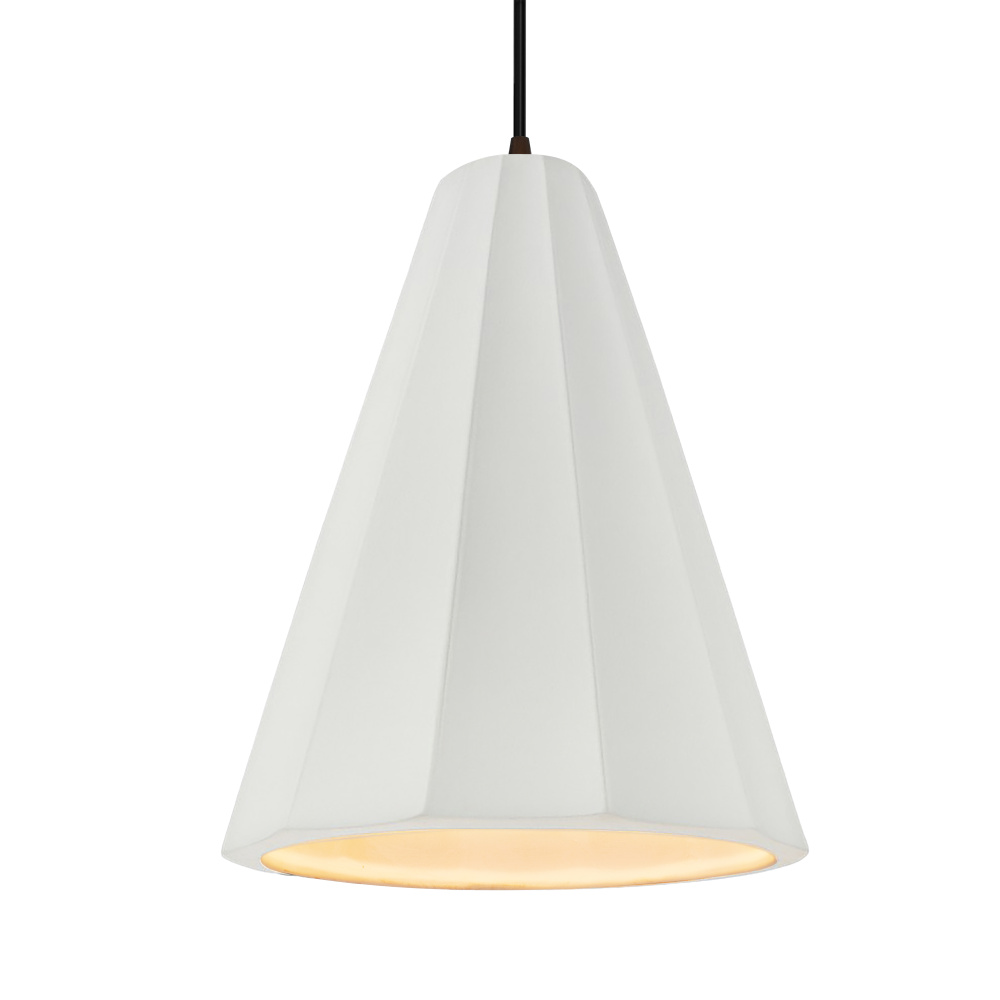 Tall Fluted 1-Light Pendant