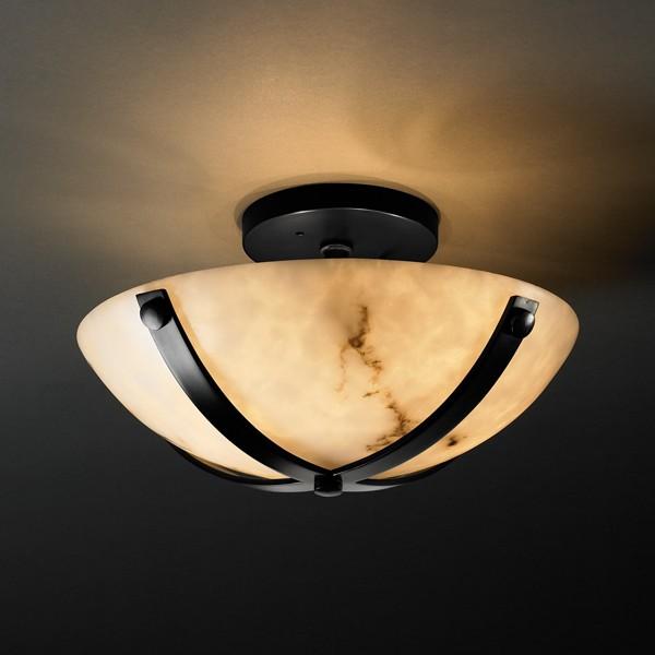 Dakota 14" Round Semi-Flush Bowl