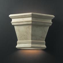 Justice Design Group CER-1411W-WHT-LED-1000 - Wall Sconce