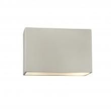 Justice Design Group CER-5650W-MAT - Large ADA Rectangle (Outdoor) Wall Sconce - Closed Top