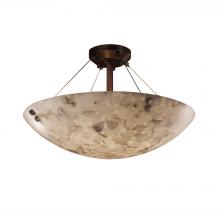 Justice Design Group ALR-9651-35-DBRZ-F1-LED3-3000 - 18" LED Semi-Flush Bowl w/ Pair Cylindrical Finials