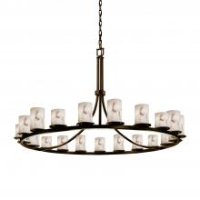Justice Design Group FAL-8716-10-DBRZ - Dakota 21-Light 1-Tier Ring Chandelier