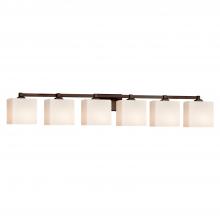 Justice Design Group FSN-8436-55-OPAL-DBRZ - Regency 6-Light Bath Bar