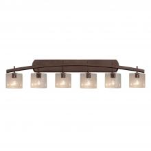 Justice Design Group FSN-8596-30-SEED-DBRZ - Archway 6-Light Bath Bar