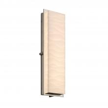 Justice Design Group PNA-7565W-WAVE-NCKL - Avalon 24" ADA Outdoor/Indoor LED Wall Sconce
