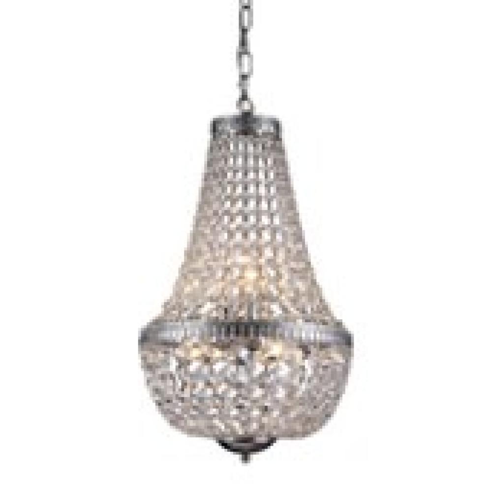 Juda by Marchand - 6 Light Crystal Chandelier chrome finish