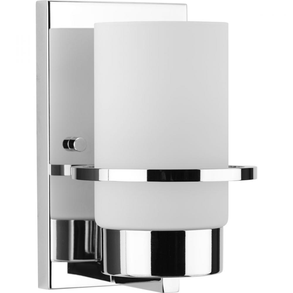 Reiss Collection One-Light Modern Farmhouse Polished Chrome Vanity Light