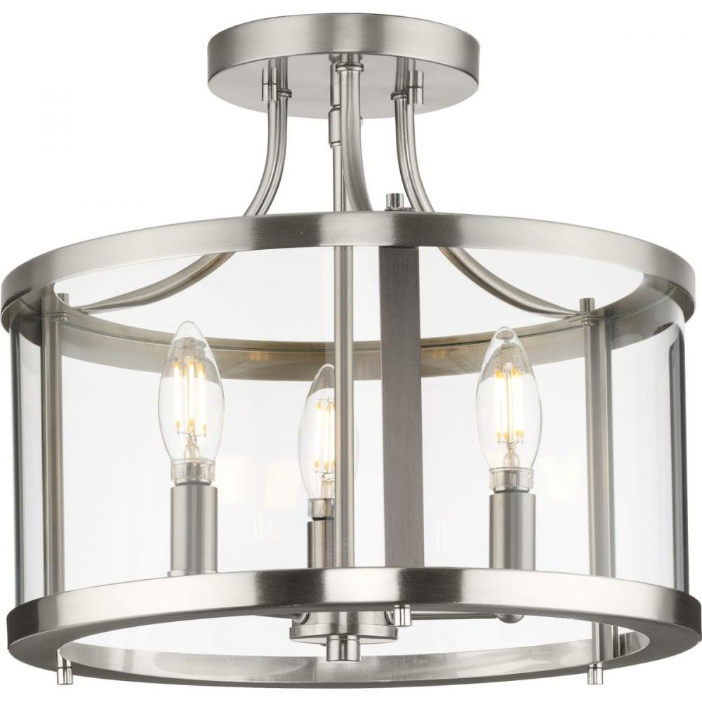 3-Light Semi Flush