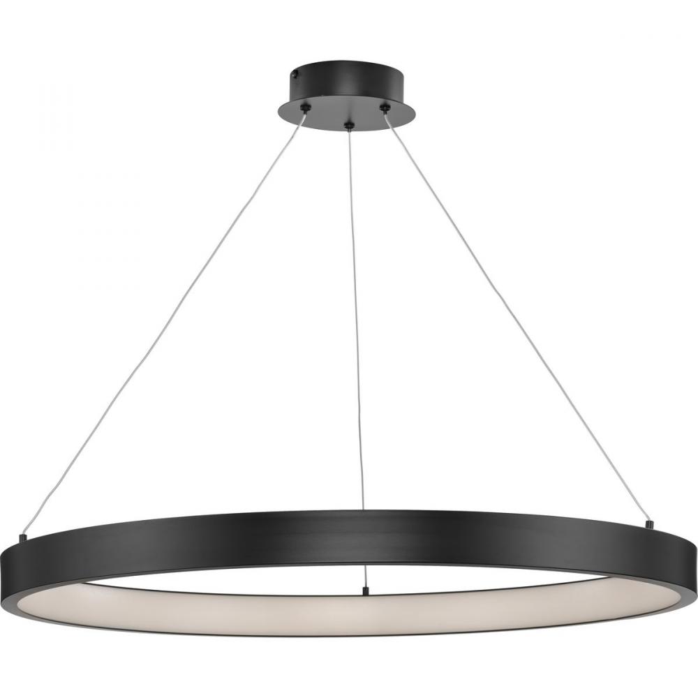 Inverse LED Collection  Modern Matte Black Pendant