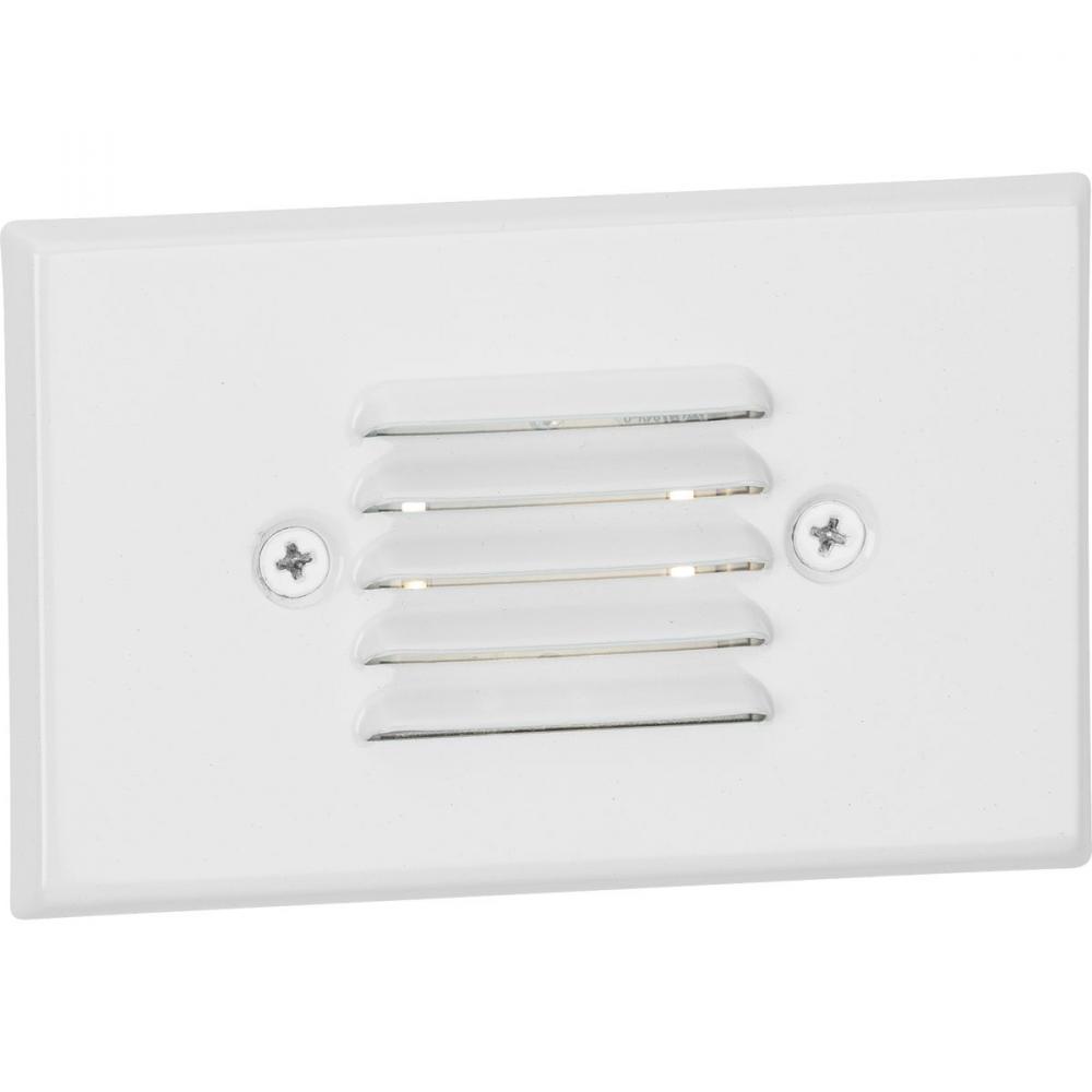 LED Indoor/Outdoor Satin White Integrated LED Wall or Step Light