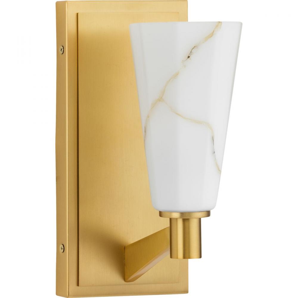 Tosca Collection One-Light Brushed Bronze Modern Luxe Wall Bracket