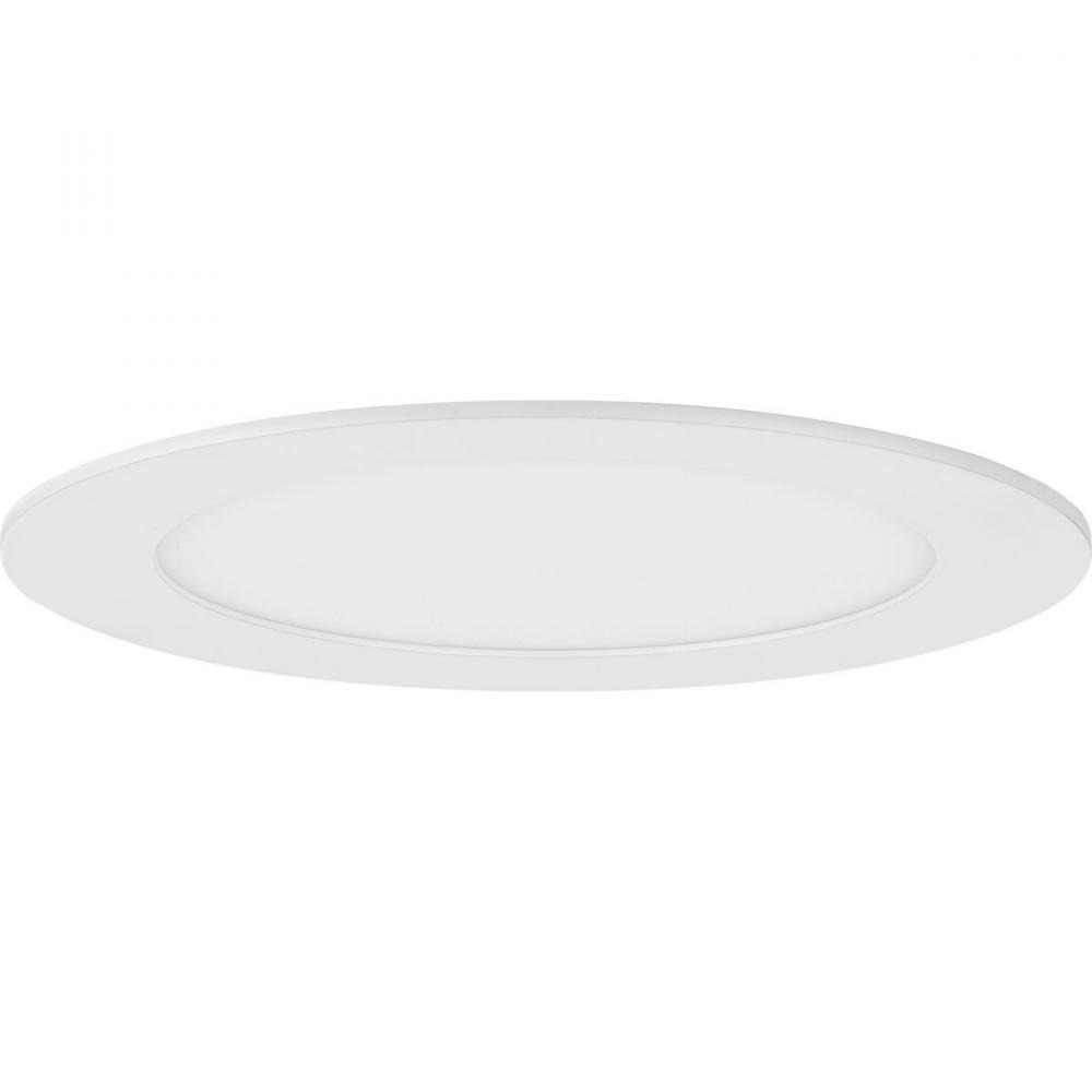 Everlume Collection 6 in. Satin White LED Low Profile Canless Recessed Downlight