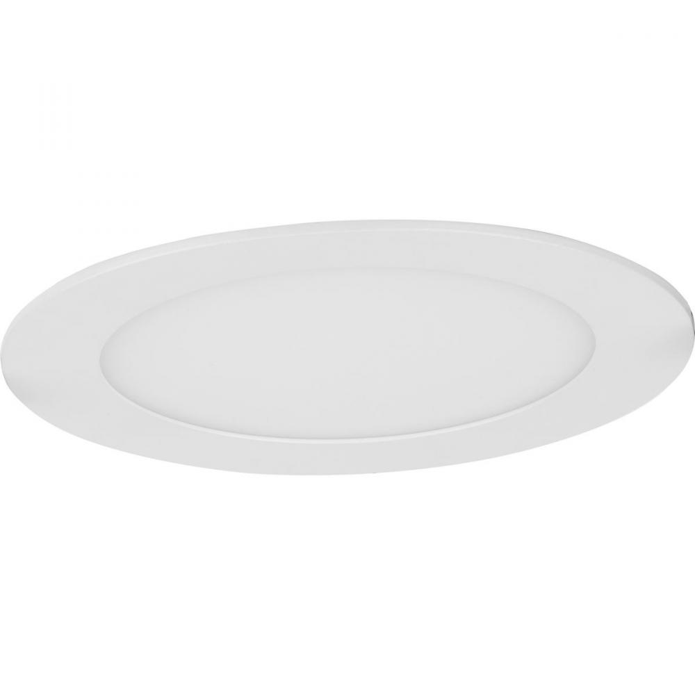 Everlume Collection 6 in. Satin White 5-CCT LED Low Profile Canless Recessed Downlight