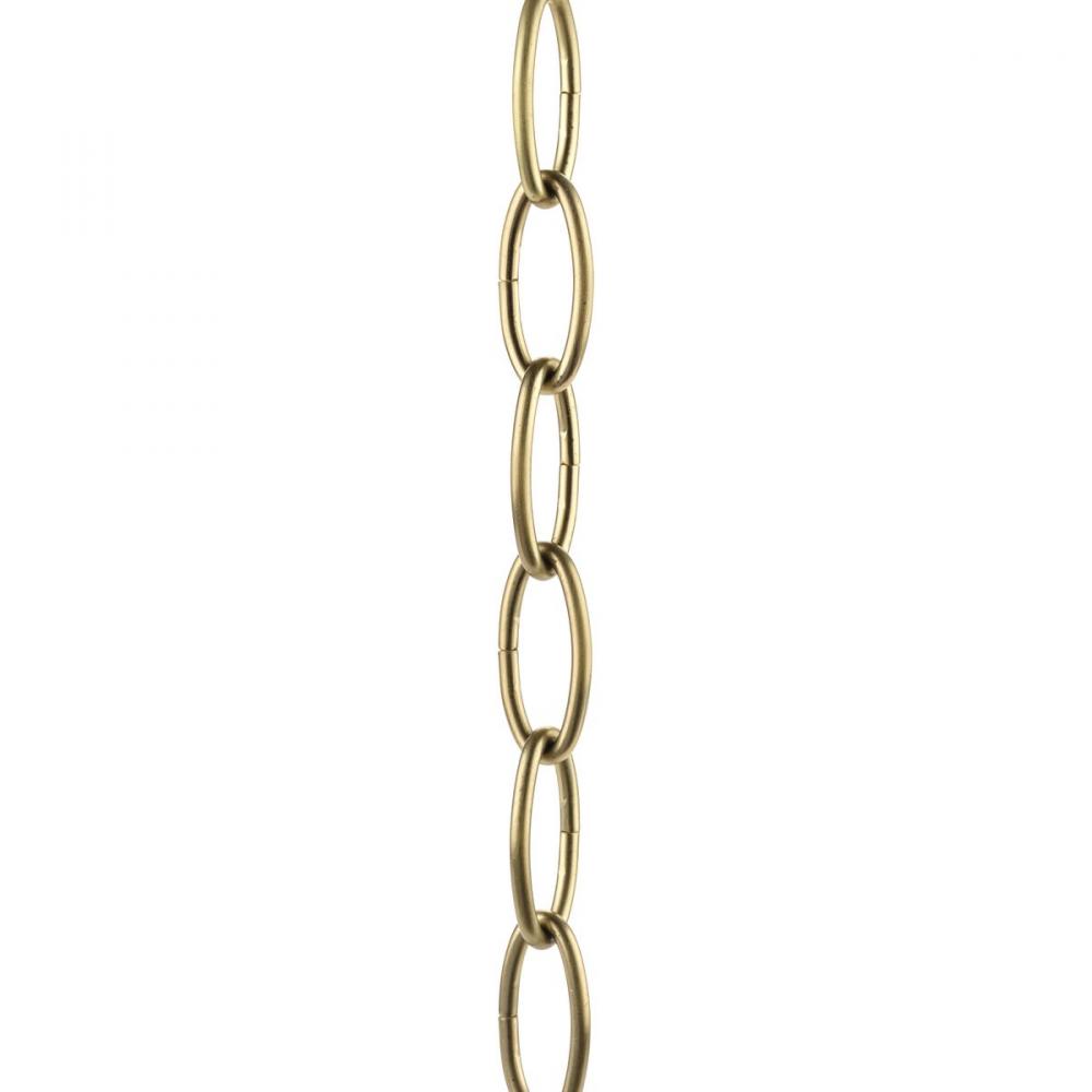 Accessory Chain - 48-inch of 9 Gauge Chain in Vintage Brass