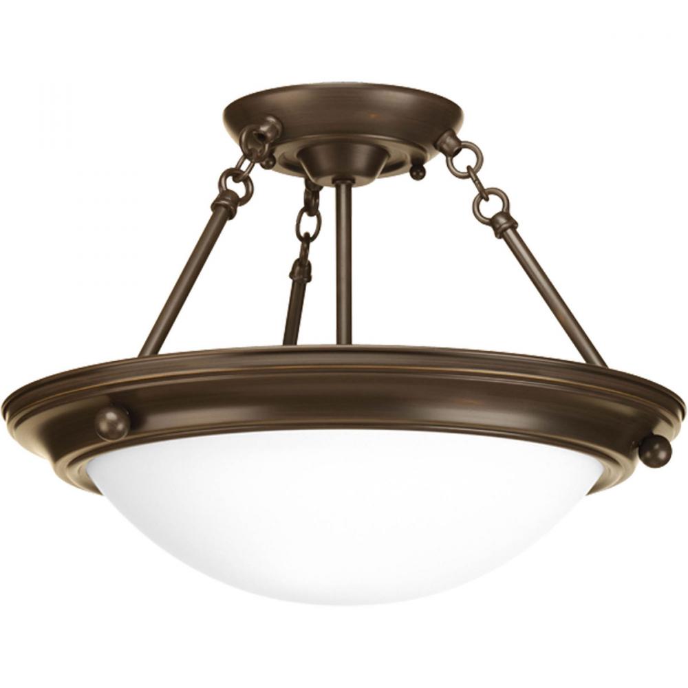 Eclipse Collection Two-Light 15-1/4" Semi-Flush