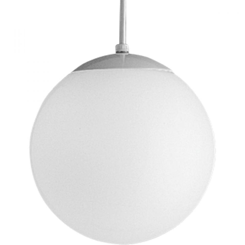 Opal Globes Collection One-Light White Glass Modern Pendant Light