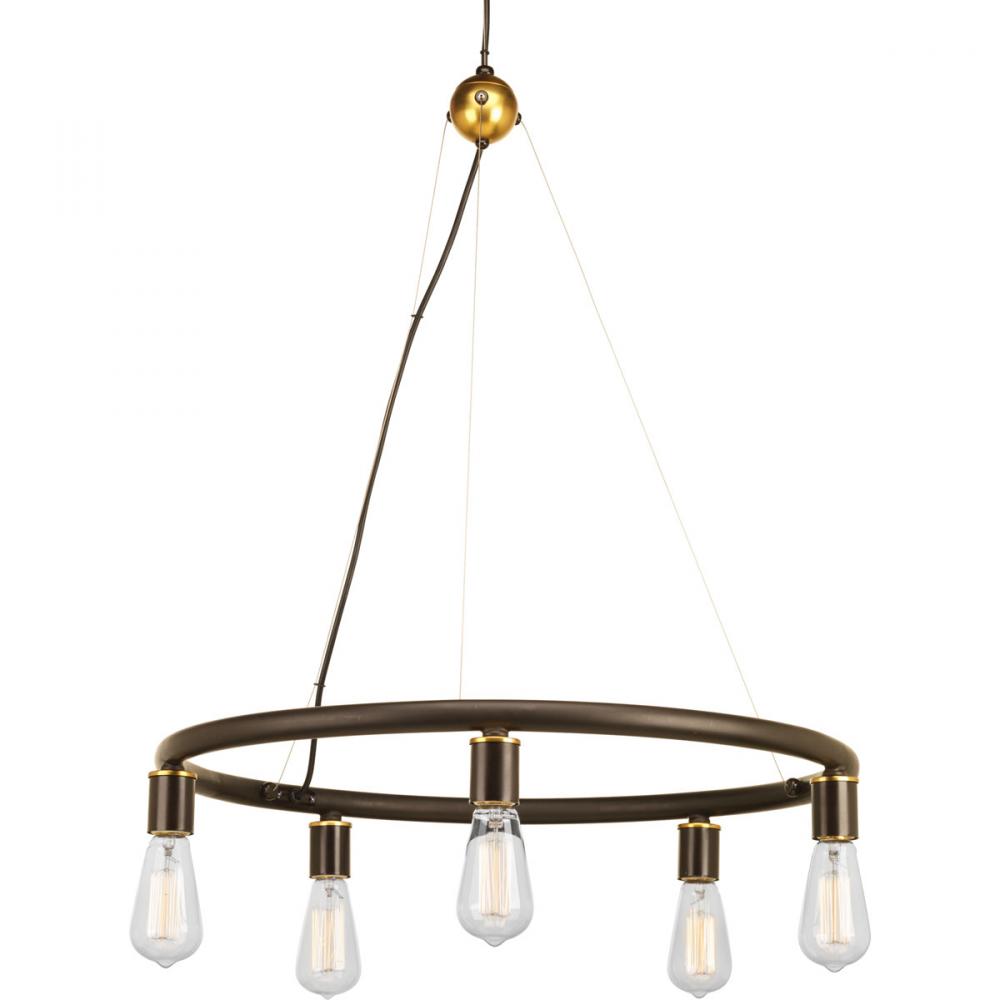Swing Collection Five-Light Chandelier
