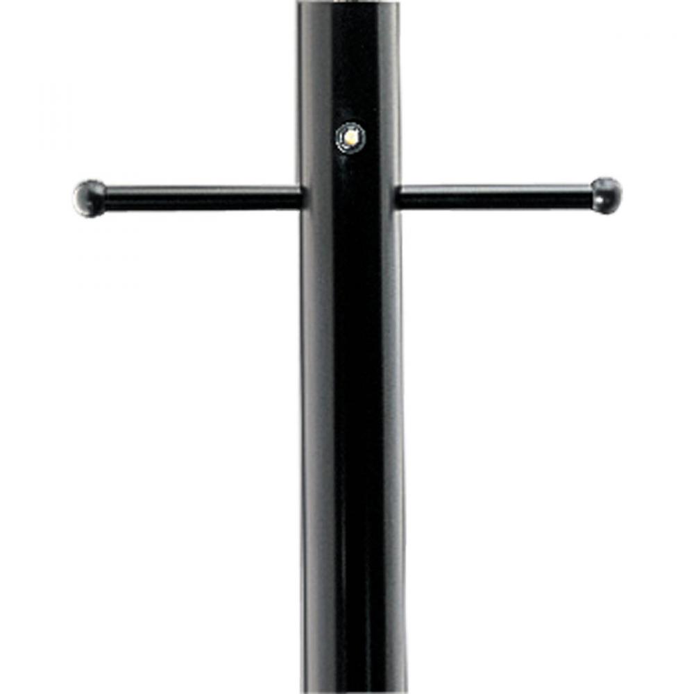 Outdoor 7' Aluminum Post with Ladder Rest and Photocell