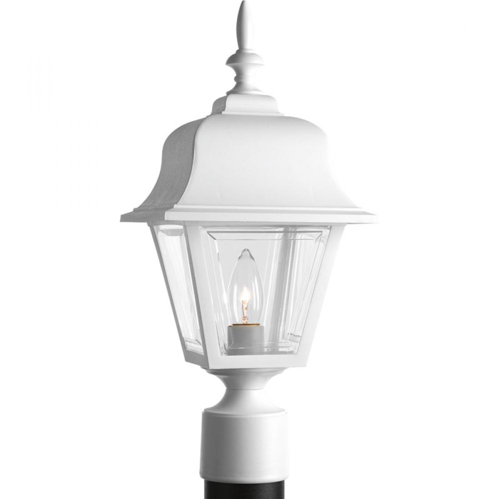 Non-Metallic Incandescent One-Light Post Lantern