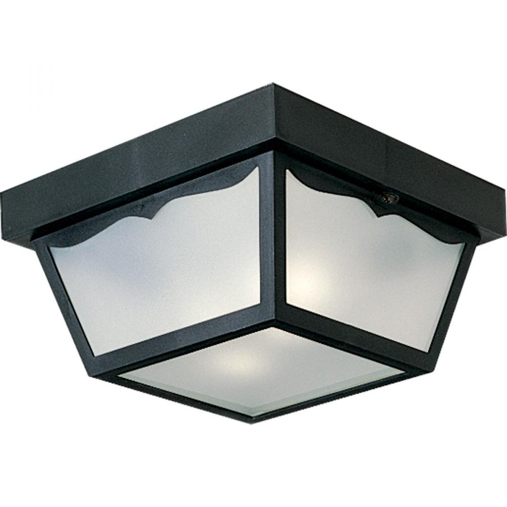 Two-Light 10-1/4" Flush Mount for Indoor/Outdoor use