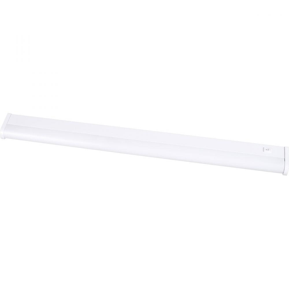 Two Light White White Glass Fluorescent Undercabinet Light