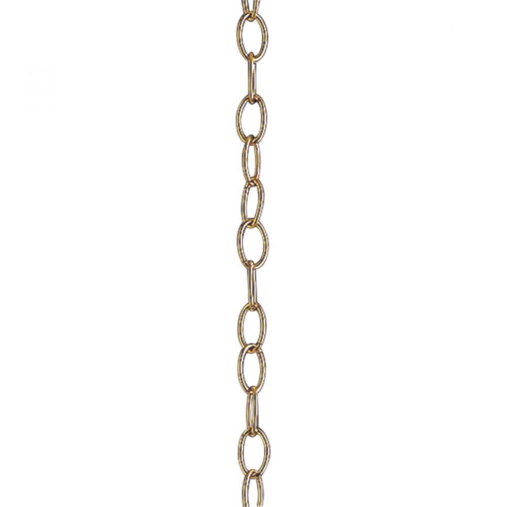 Accessory Chain - 10' of 9 Gauge Chain in Polished Brass