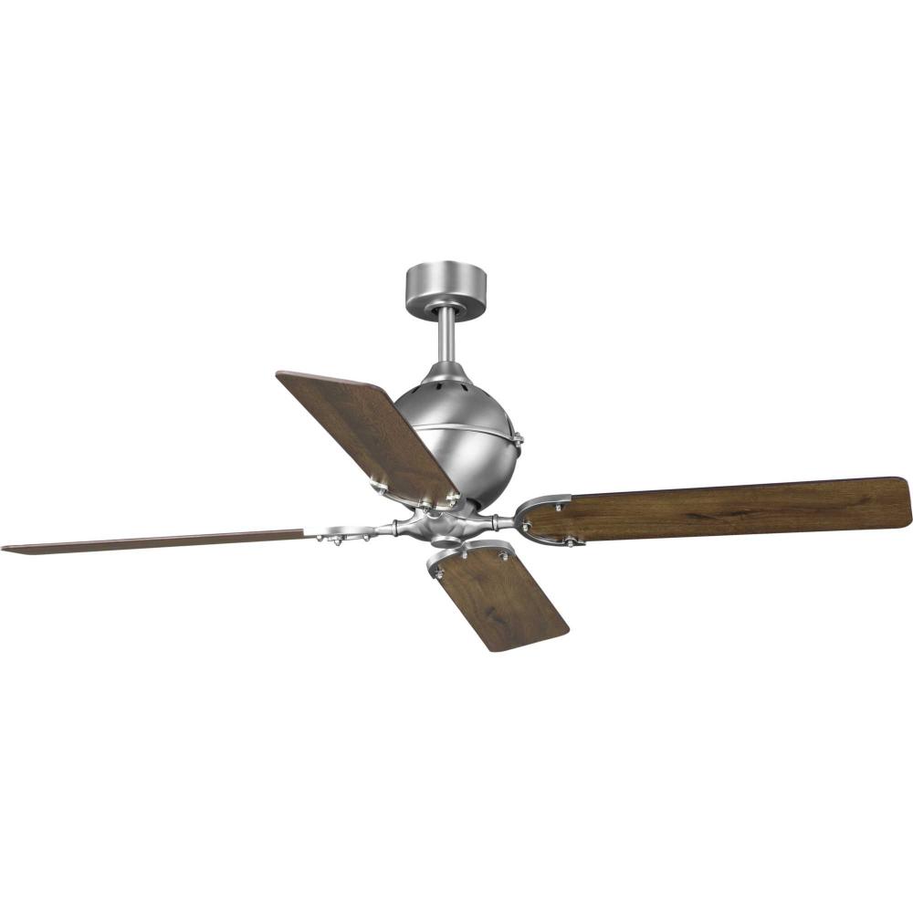 Royer Collection 56" Four-Blade Antique Nickel Ceiling Fan