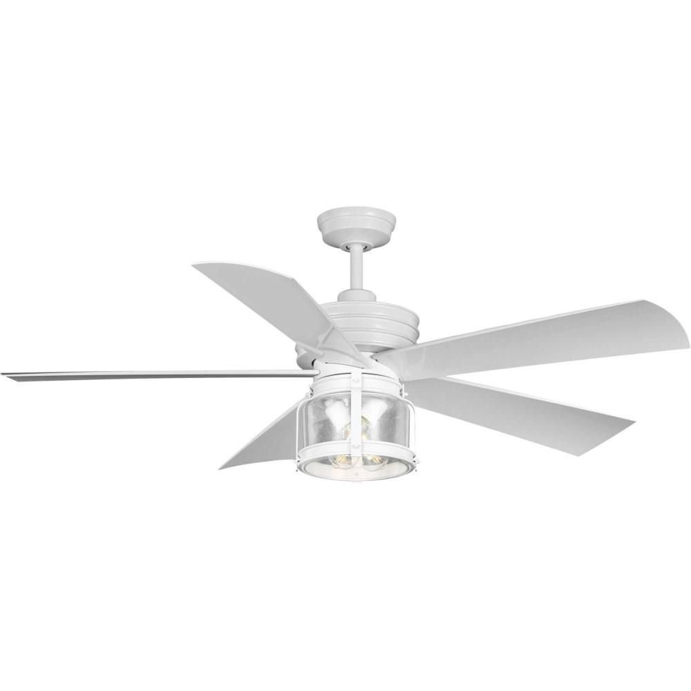 Midvale Collection 5-Blade White 56-Inch AC Motor Coastal Ceiling Fan