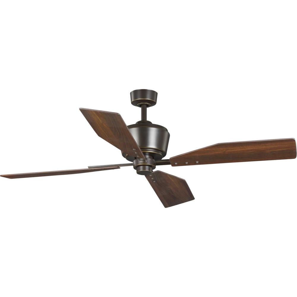 Chapin Collection 56" Four-Blade Oil Rubbed Bronze Ceiling Fan