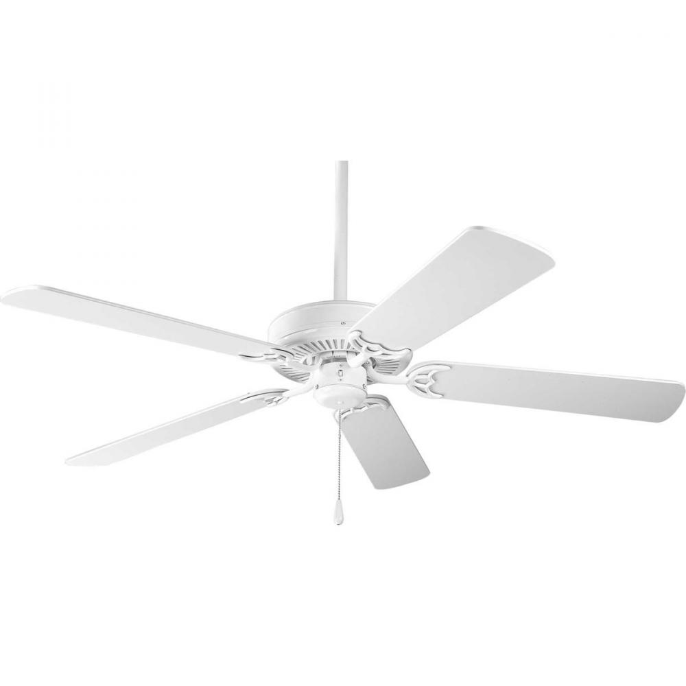 AirPro 52-Inch White 5-Blade AC Motor Traditional Ceiling Fan