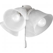 Progress P2643-30WB - AirPro Collection Four-Light Ceiling Fan Light