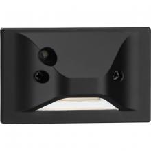 Progress P660007-031-30 - LED Indoor/Outdoor Black Integrated LED Wall or Step Light with Photocell
