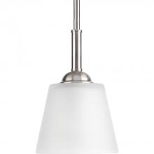 Progress P5092-09 - Arden Collection One-Light Brushed Nickel Etched Glass Farmhouse Mini-Pendant Light
