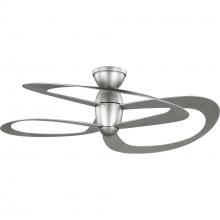 Progress P250063-152 - Willacy Collection 3-Blade Painted Nickel 48-Inch DC Motor Contemporary Ceiling Fan