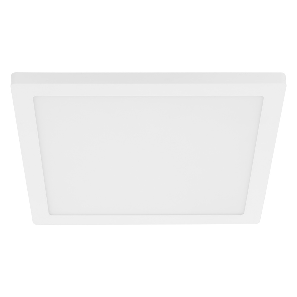 1x24W LED Square Ceiling / Wall Light With White Finish & White Acrylic Shade