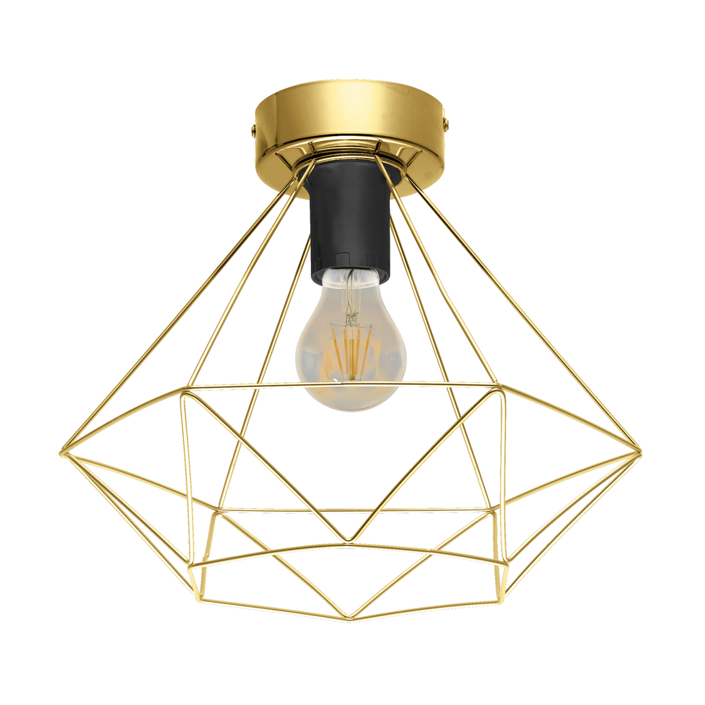 Tarbes - Geometic Ceiling Light with a Brushed Brass Finish 1-15W E26 LED
