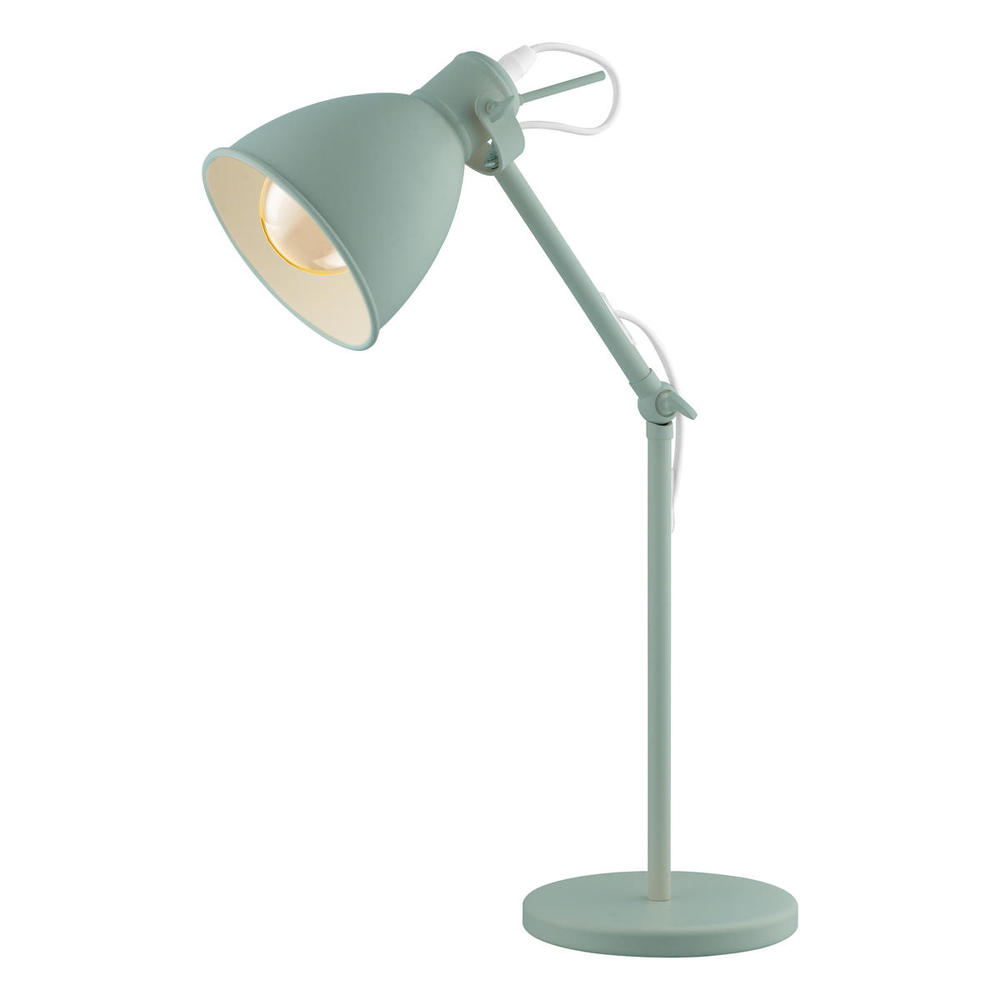 1x40W Desk Lamp with Pastel Light Green Finish