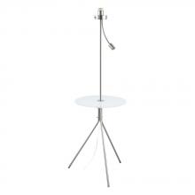 Eglo 203676A - Policara - Floor Lamp w/ attached table- Matte Nickel Finish