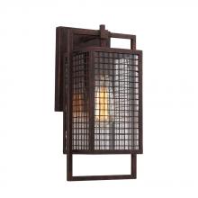 Eglo 204547A - 1x60W outdoor wall light with a rust color finish and clear glass