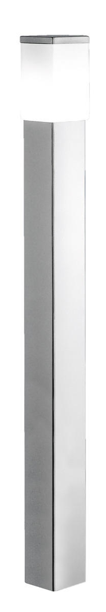 Eglo 86389A - 1x60W Outdoor Post Light With Stainless Steel Finish & Opal Frosted Glass