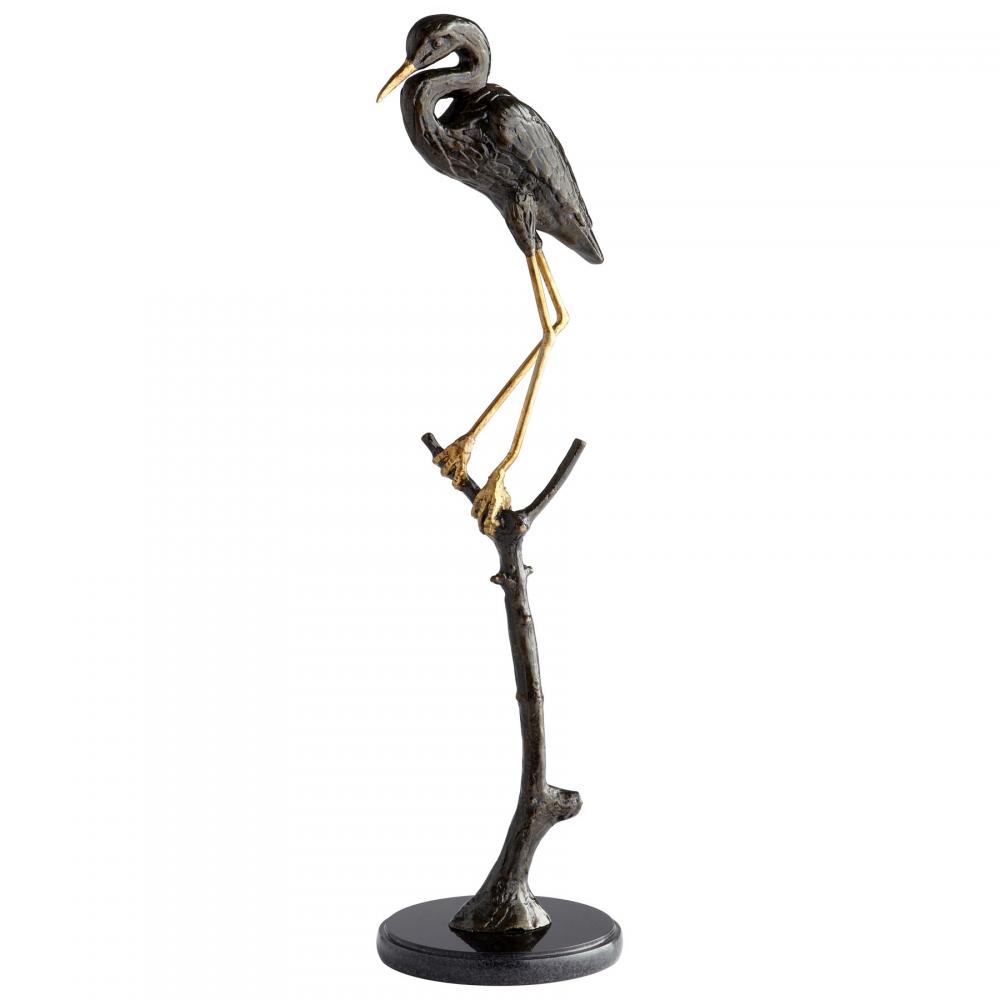 Midnight Avian Sculpture Old World And Gold