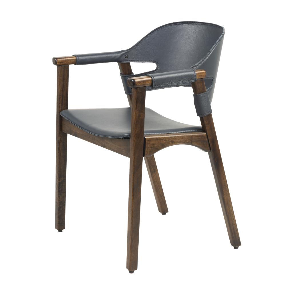 Boss Chair| Med Brn |Navy