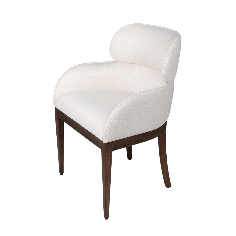 Lucien Dining Chair Off-White Chenile Basket Weave